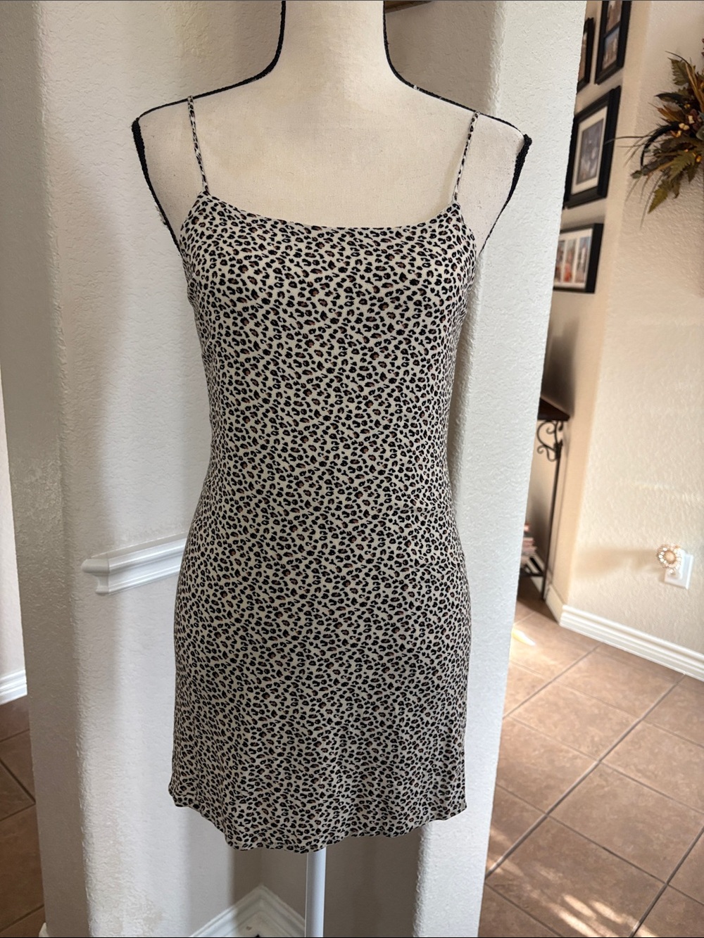 Lottie Moss cheetah print slip mini dress Size XS